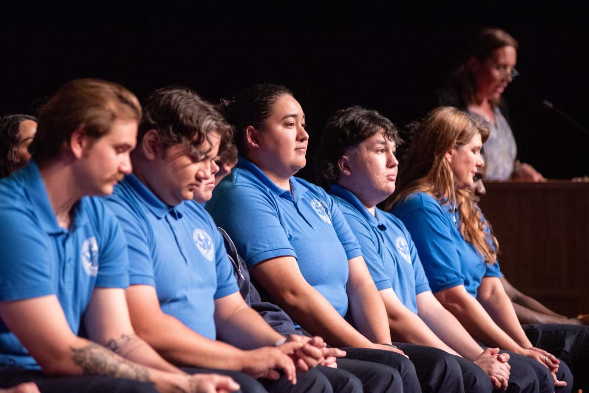 Emergency Medical Technician graduates at Crafton Hills College.