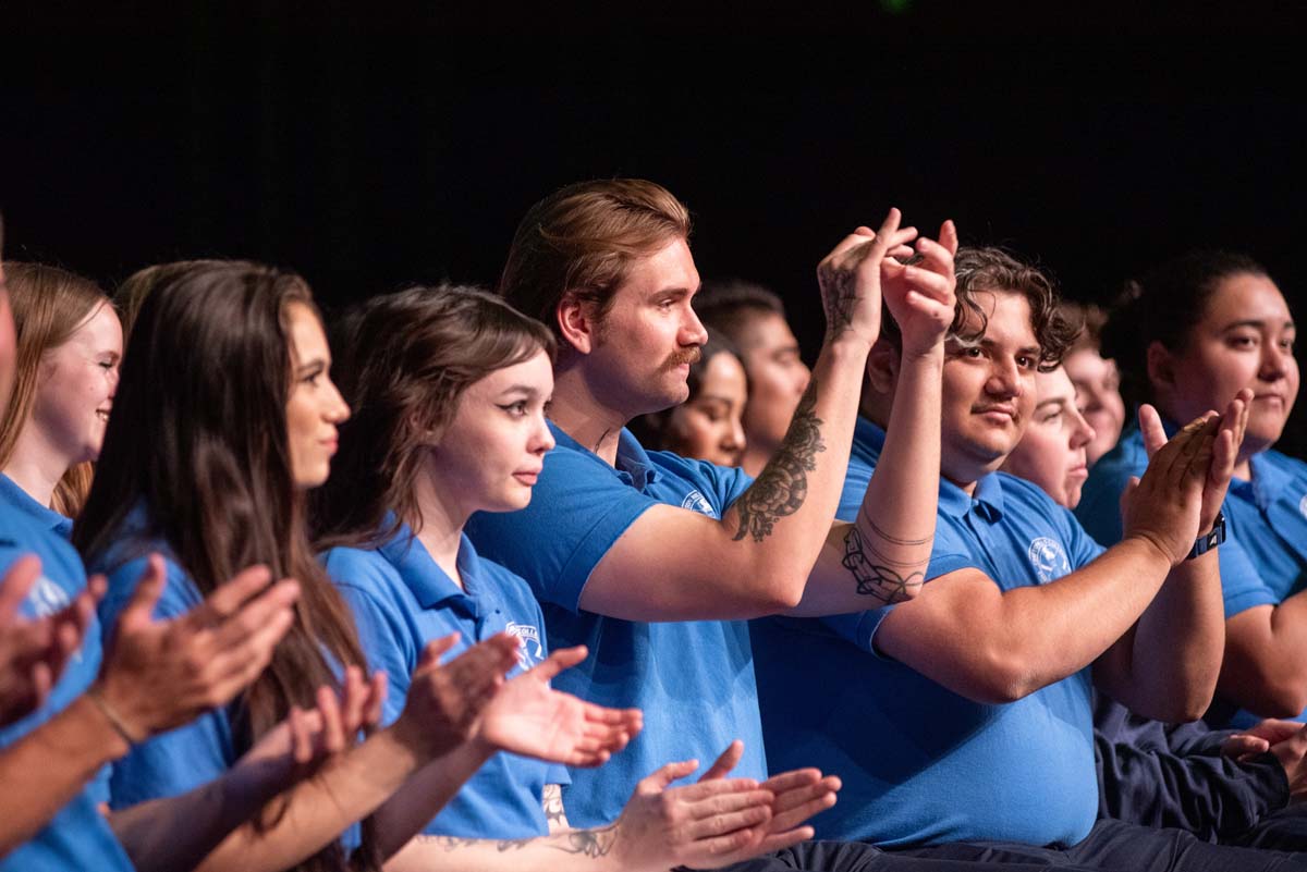 Emergency Medical Technician graduates at Crafton Hills College.