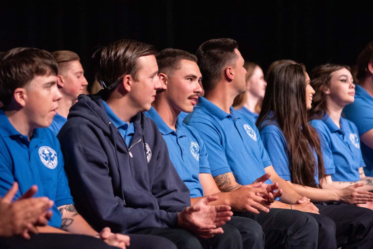 Emergency Medical Technician graduates at Crafton Hills College.