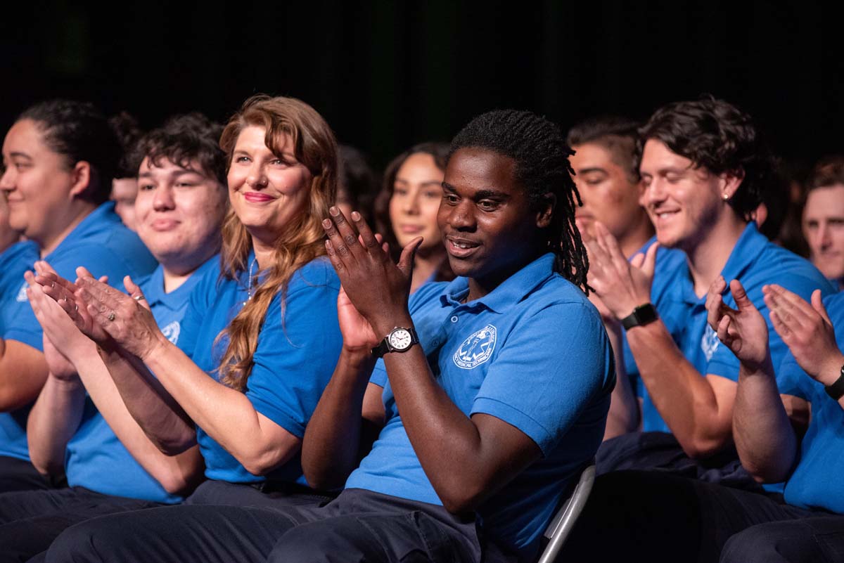 Emergency Medical Technician graduates at Crafton Hills College.