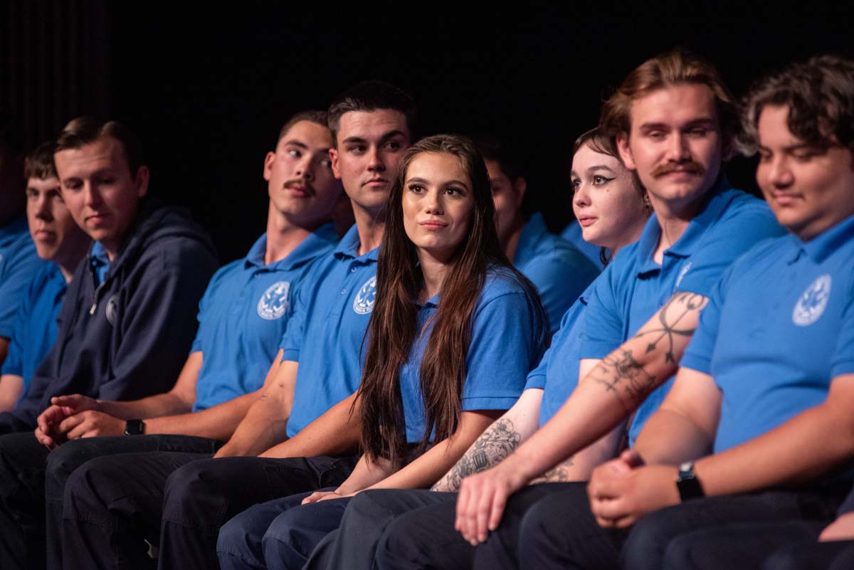 Emergency Medical Technician graduates at Crafton Hills College.