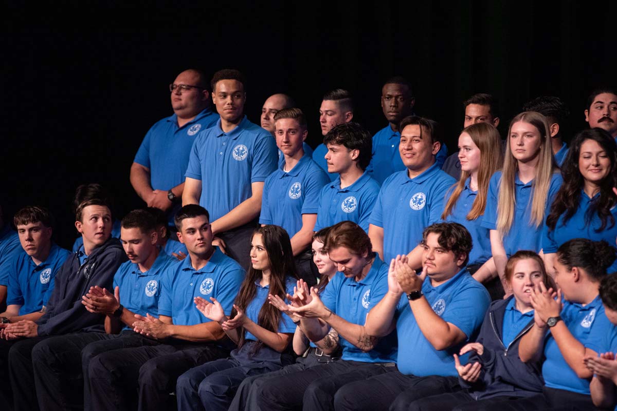 Emergency Medical Technician graduates at Crafton Hills College.