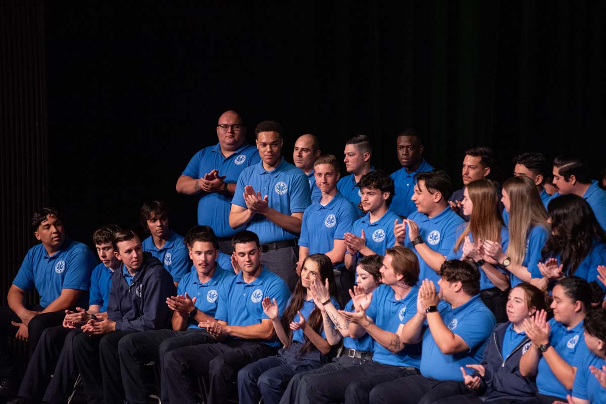 Emergency Medical Technician graduates at Crafton Hills College.