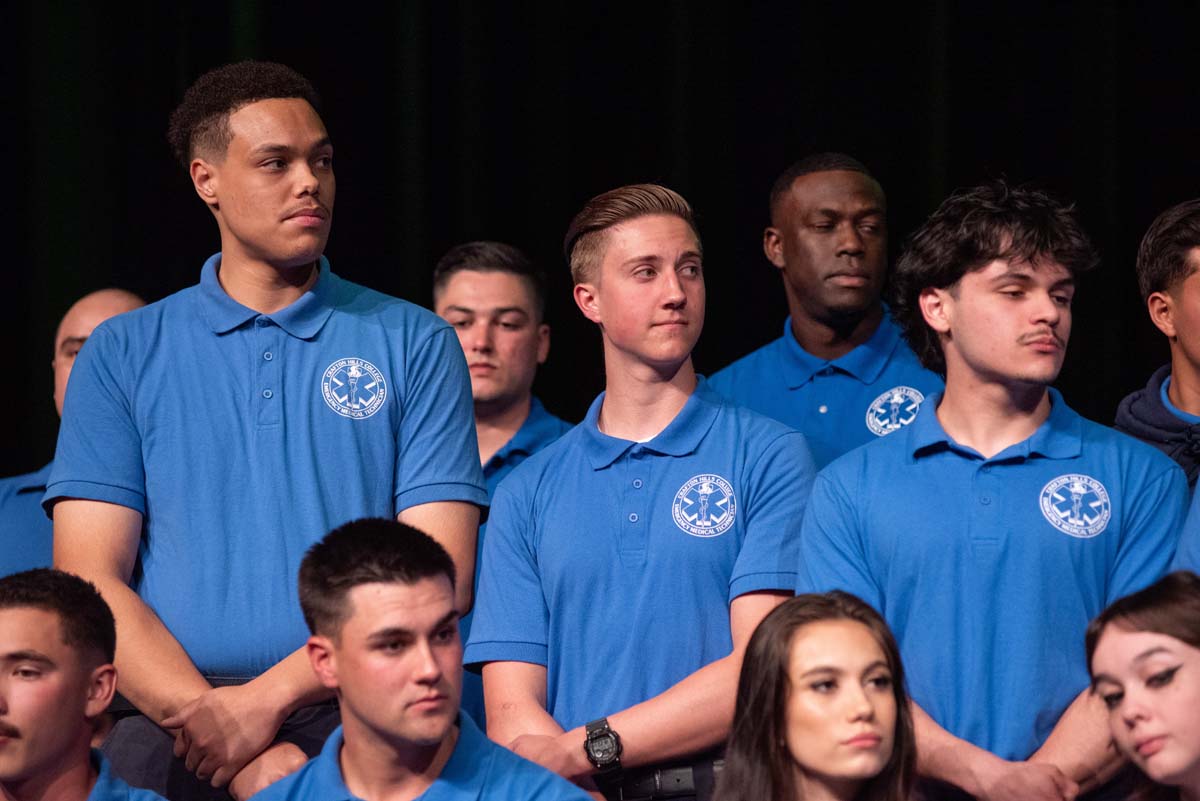 Emergency Medical Technician graduates at Crafton Hills College.
