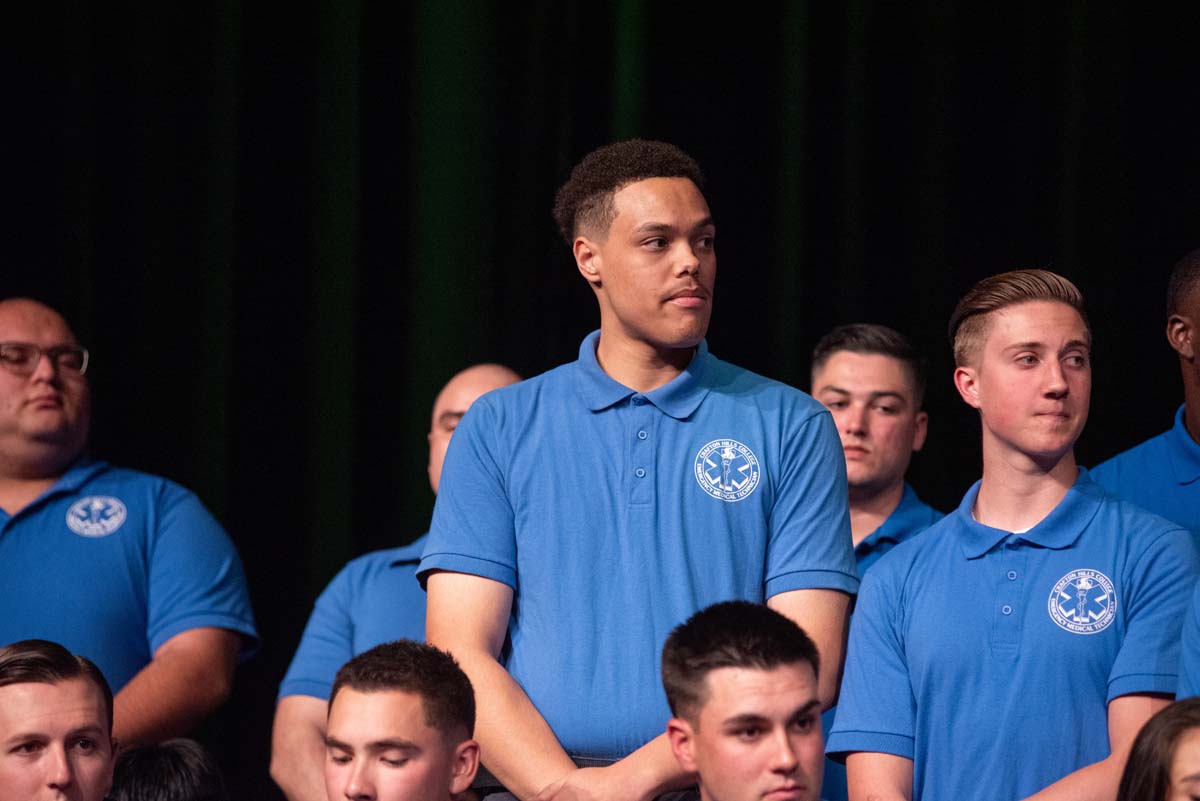 Emergency Medical Technician graduates at Crafton Hills College.