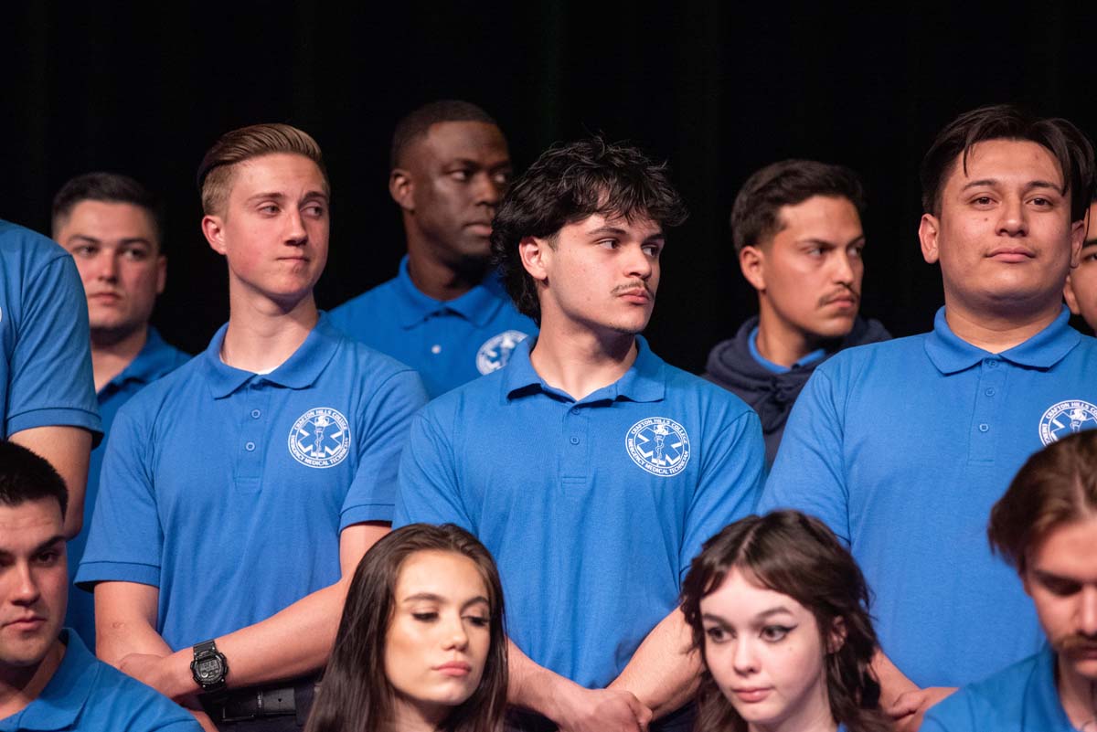 Emergency Medical Technician graduates at Crafton Hills College.