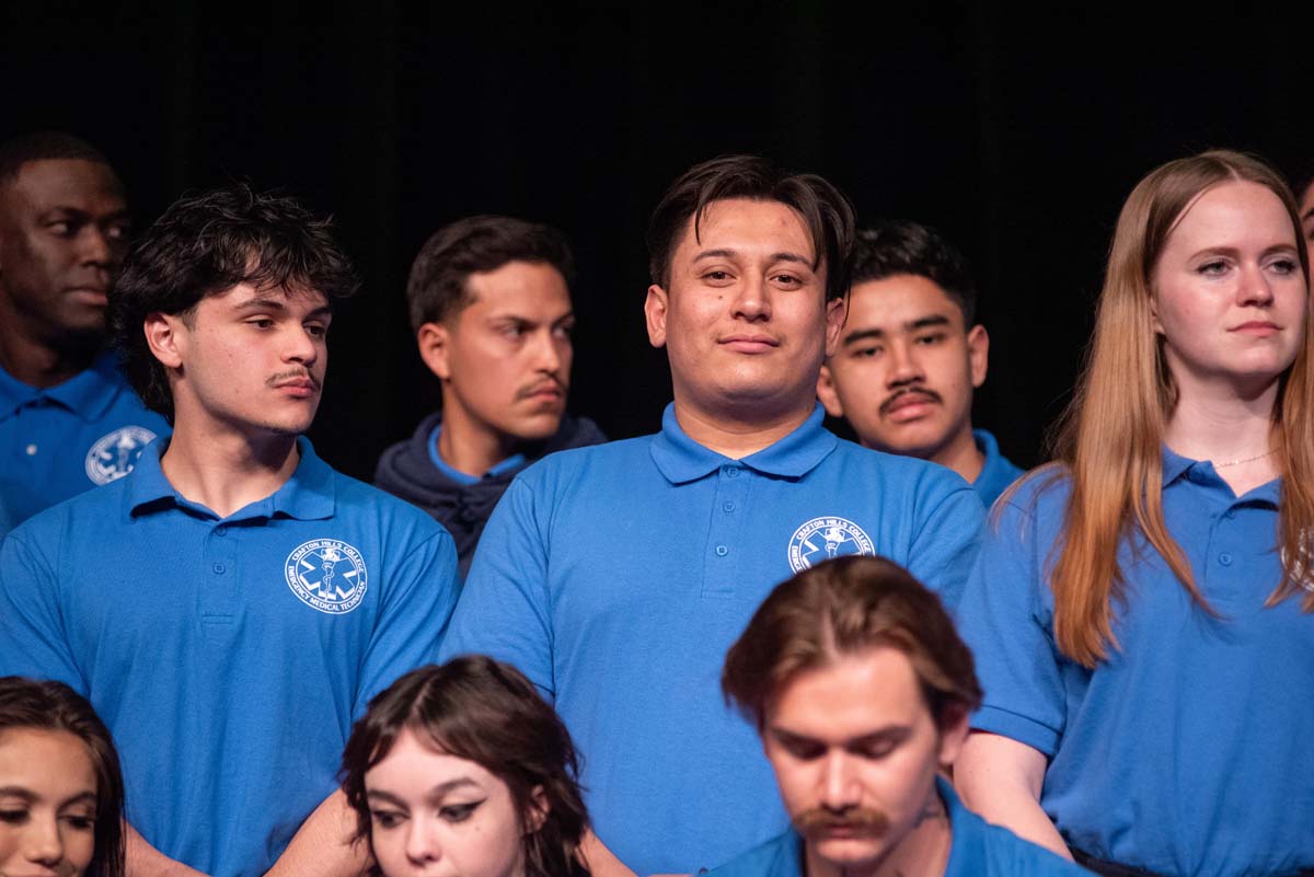 Emergency Medical Technician graduates at Crafton Hills College.