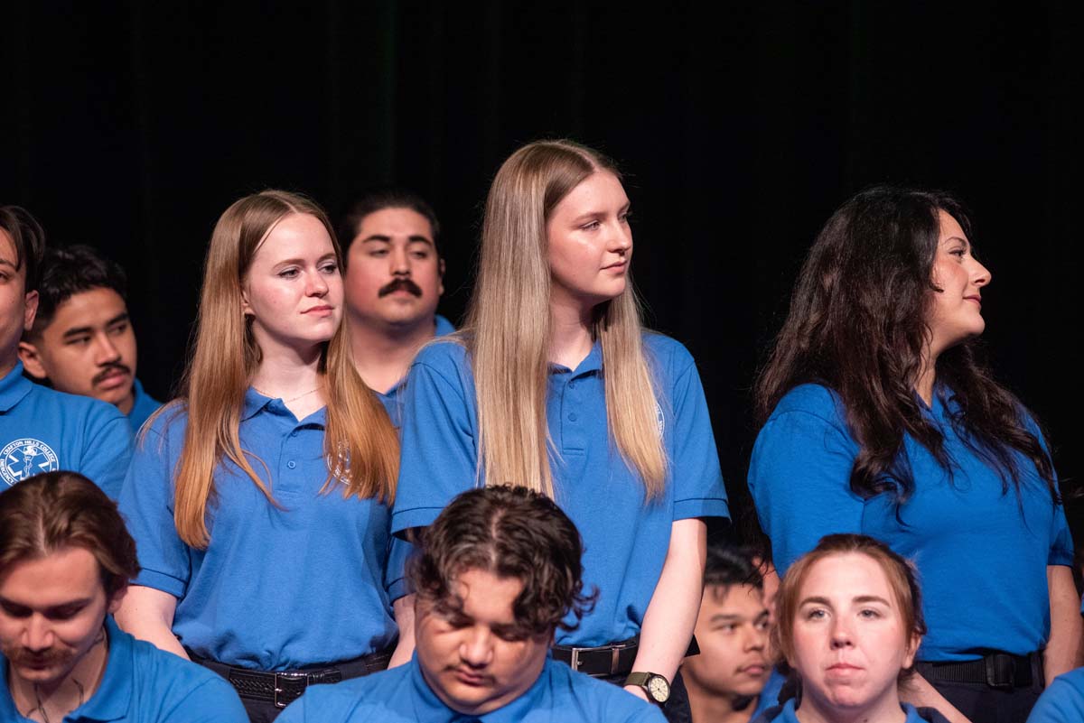 Emergency Medical Technician graduates at Crafton Hills College.