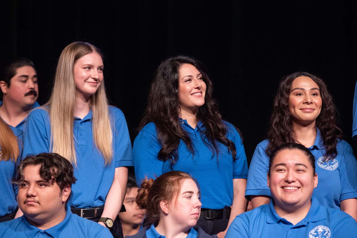 Emergency Medical Technician graduates at Crafton Hills College.