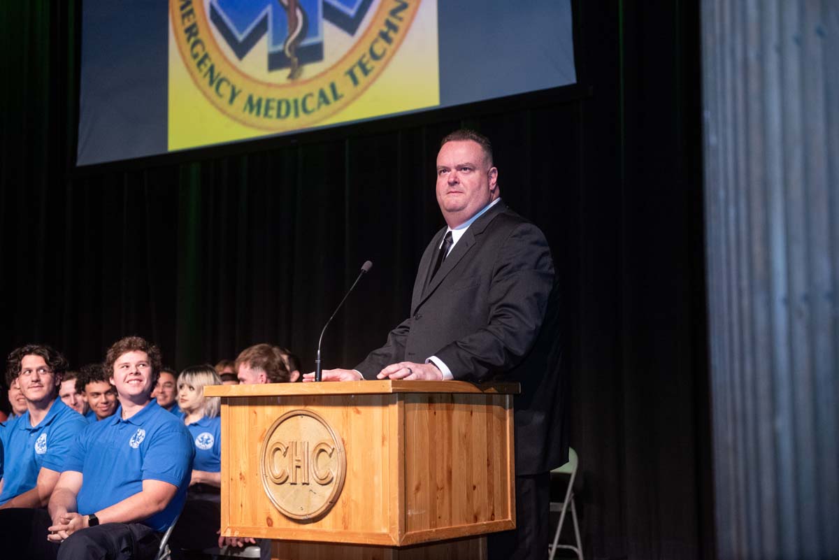 Emergency Medical Technician graduates at Crafton Hills College.
