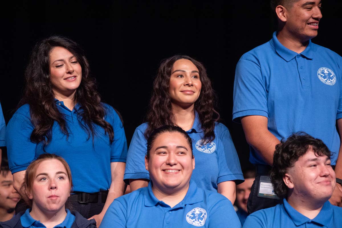 Emergency Medical Technician graduates at Crafton Hills College.
