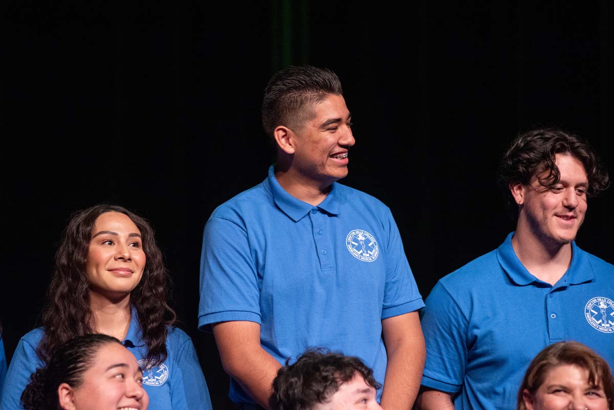 Emergency Medical Technician graduates at Crafton Hills College.