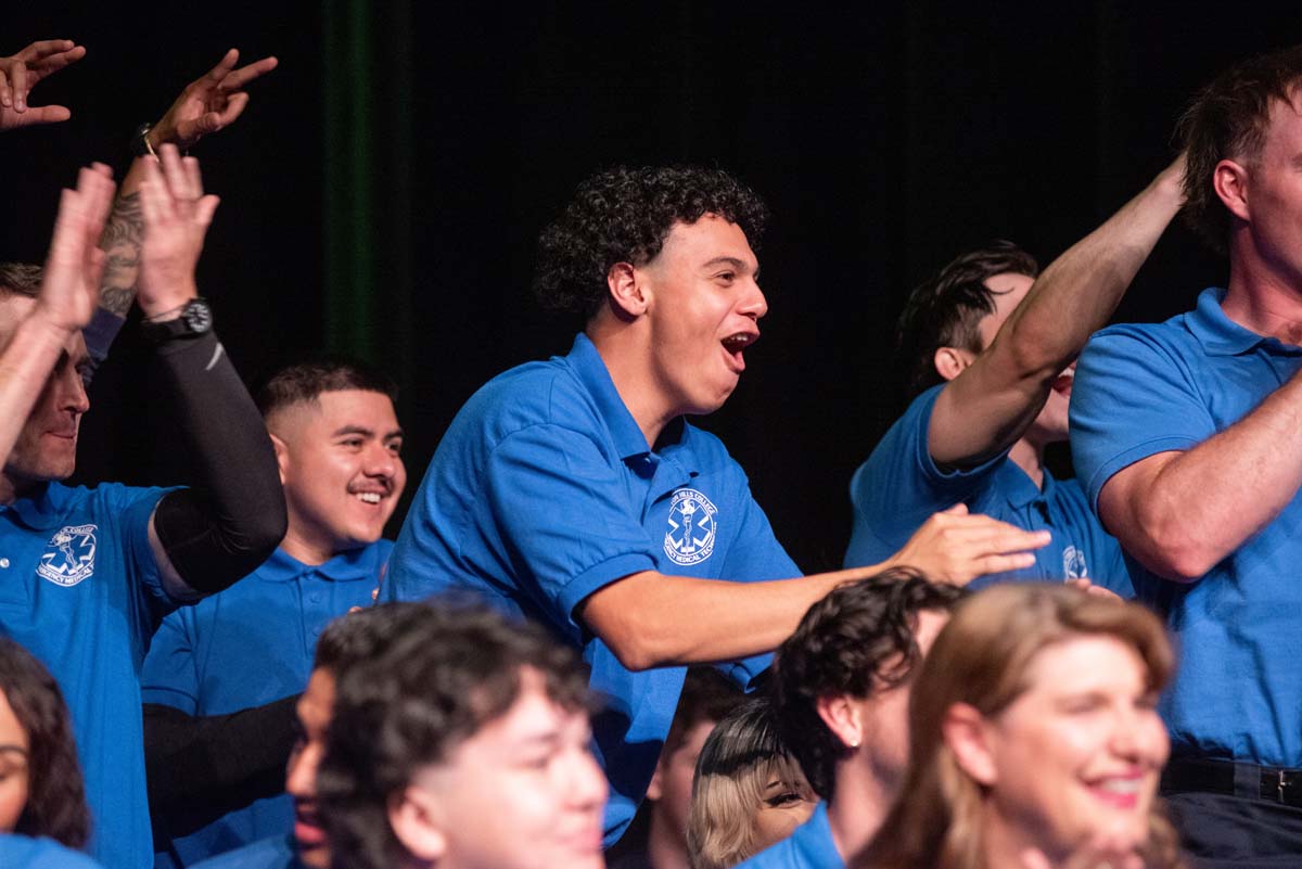 Emergency Medical Technician graduates at Crafton Hills College.