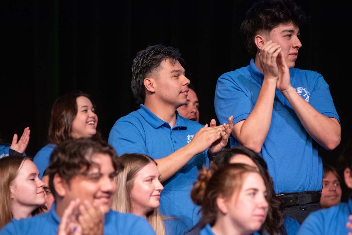 Emergency Medical Technician graduates at Crafton Hills College.