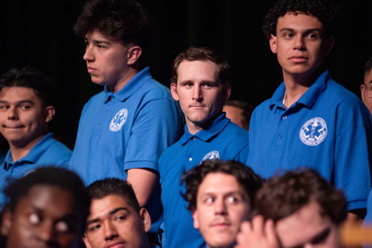 Emergency Medical Technician graduates at Crafton Hills College.