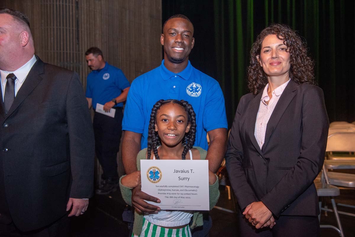 Emergency Medical Technician graduates at Crafton Hills College.