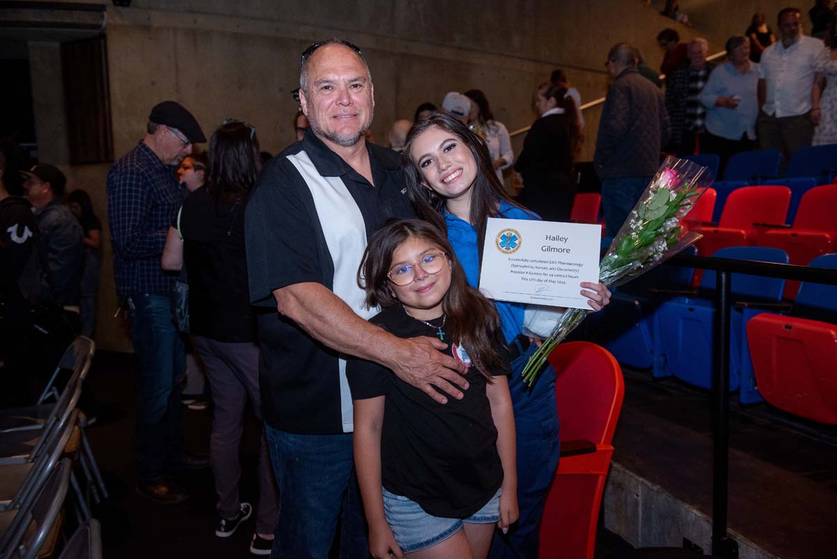 Emergency Medical Technician graduates at Crafton Hills College.