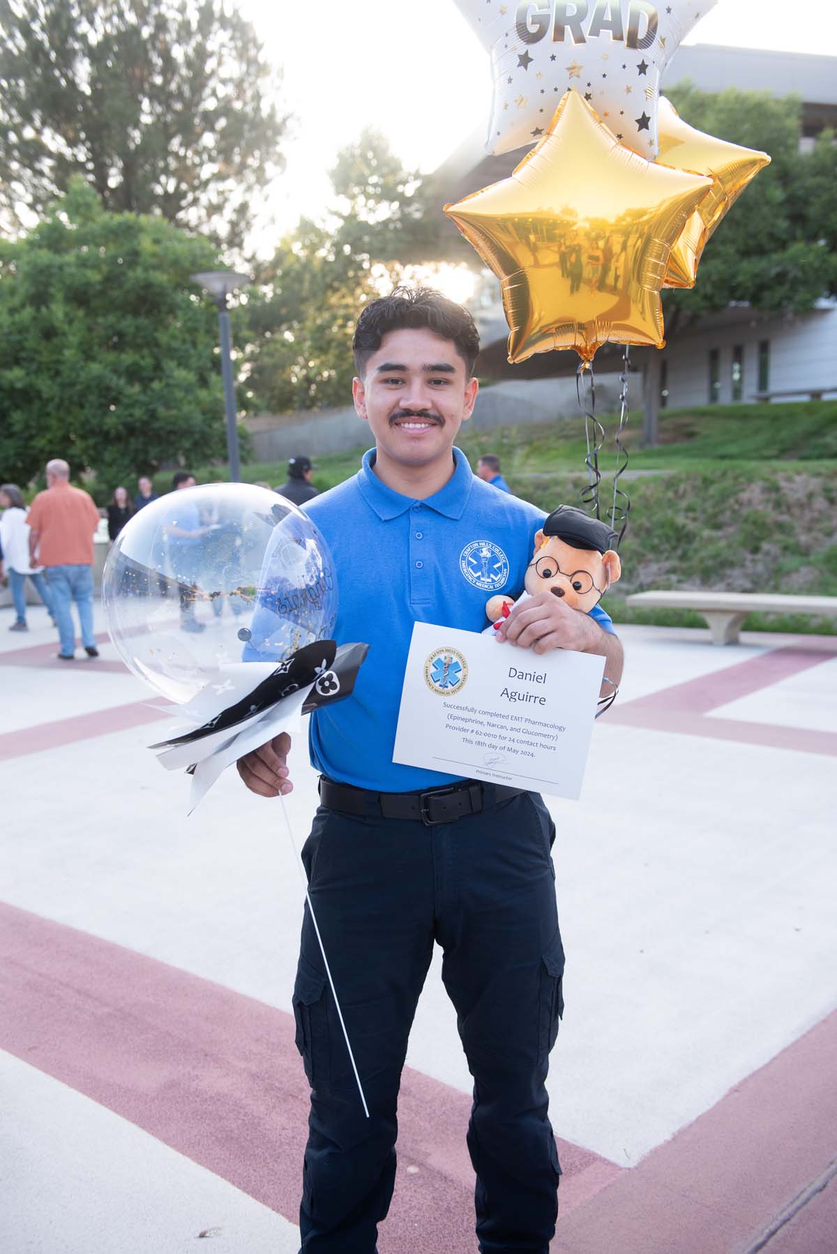 Emergency Medical Technician graduates at Crafton Hills College.