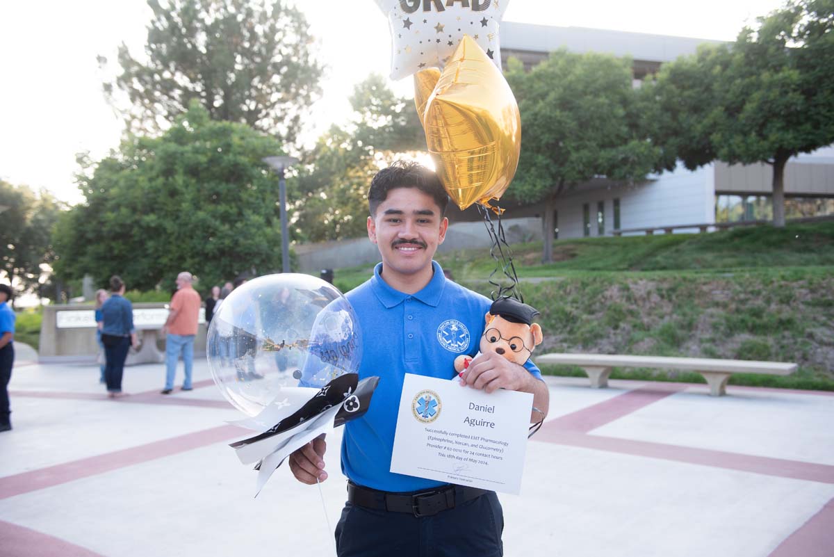 Emergency Medical Technician graduates at Crafton Hills College.