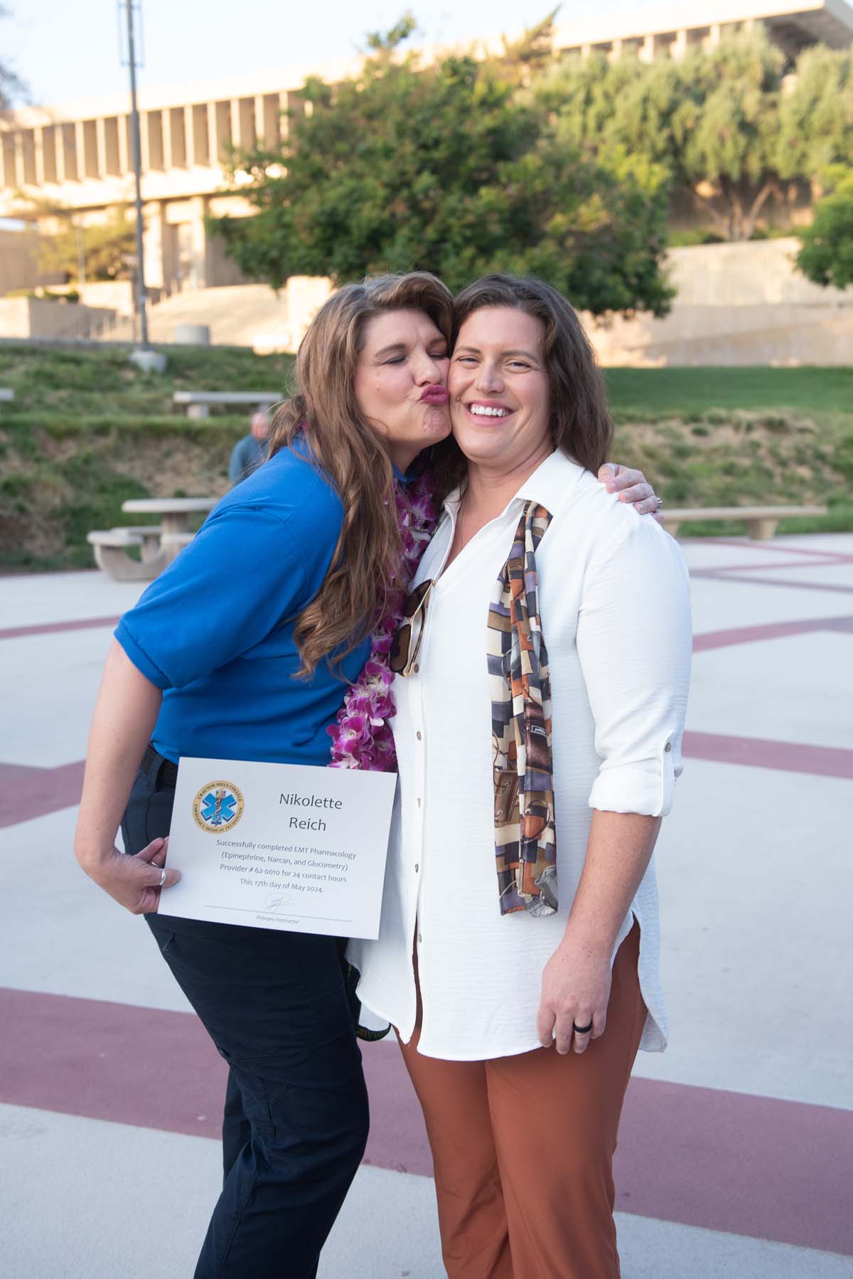 Emergency Medical Technician graduates at Crafton Hills College.