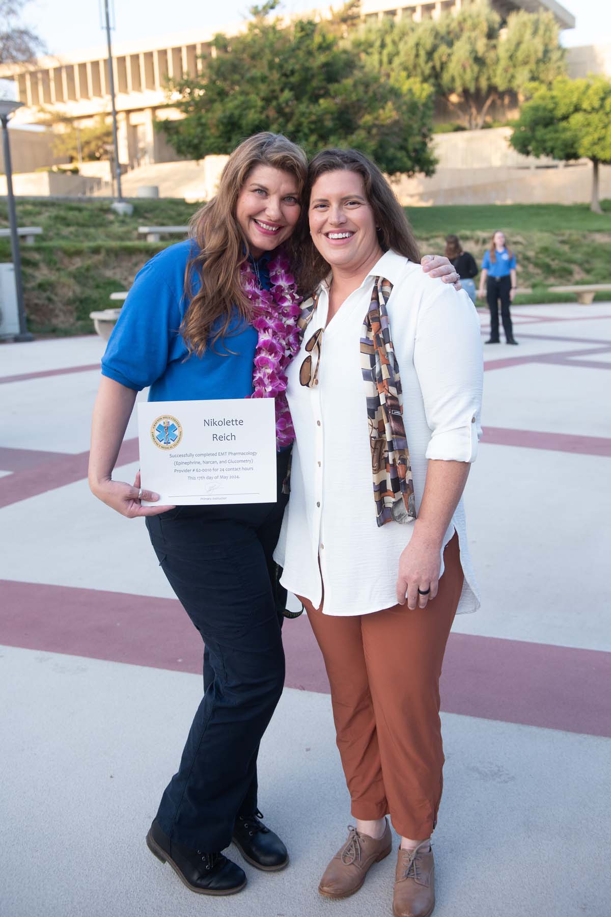 Emergency Medical Technician graduates at Crafton Hills College.