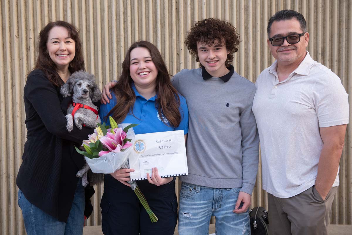 Emergency Medical Technician graduates at Crafton Hills College.