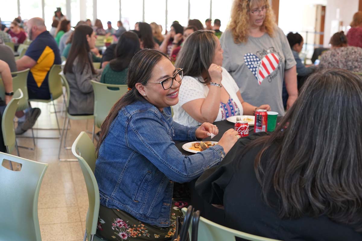 Classified staff attend luncheon at Crafton Hills College.