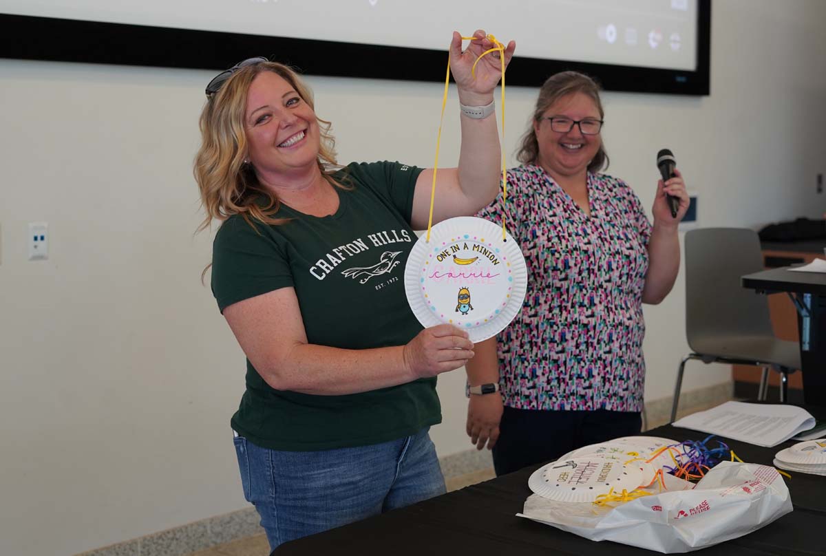Classified staff attend luncheon at Crafton Hills College.