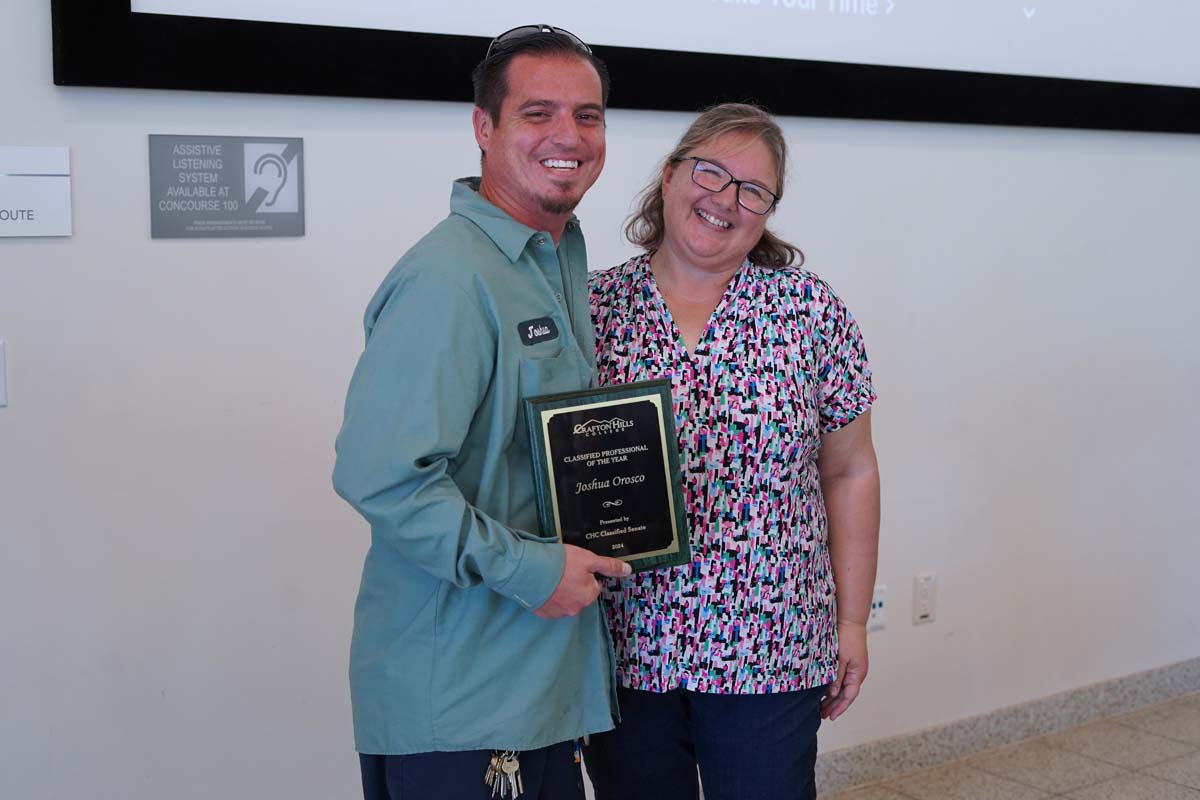 Classified staff attend luncheon at Crafton Hills College.