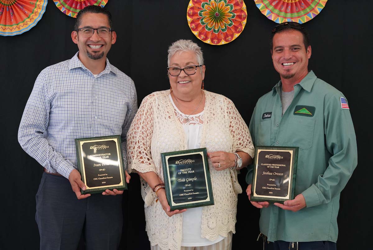 Classified staff attend luncheon at Crafton Hills College.