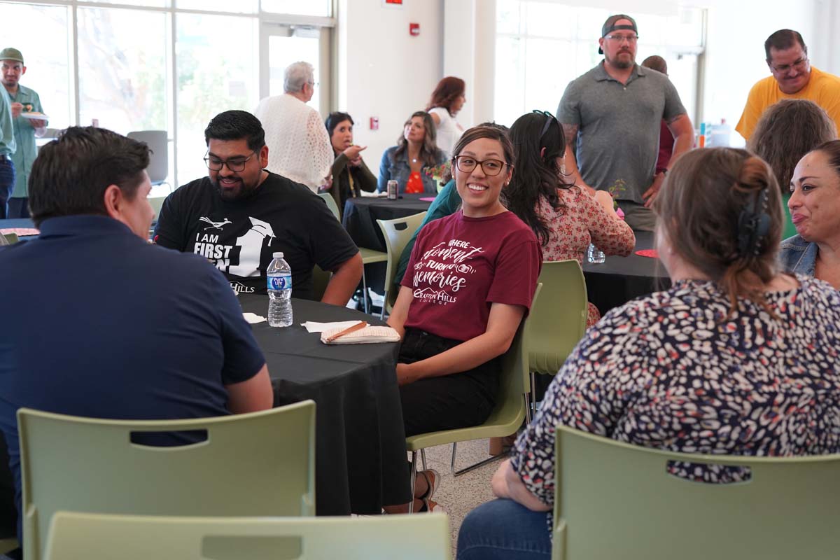 Classified staff attend luncheon at Crafton Hills College.