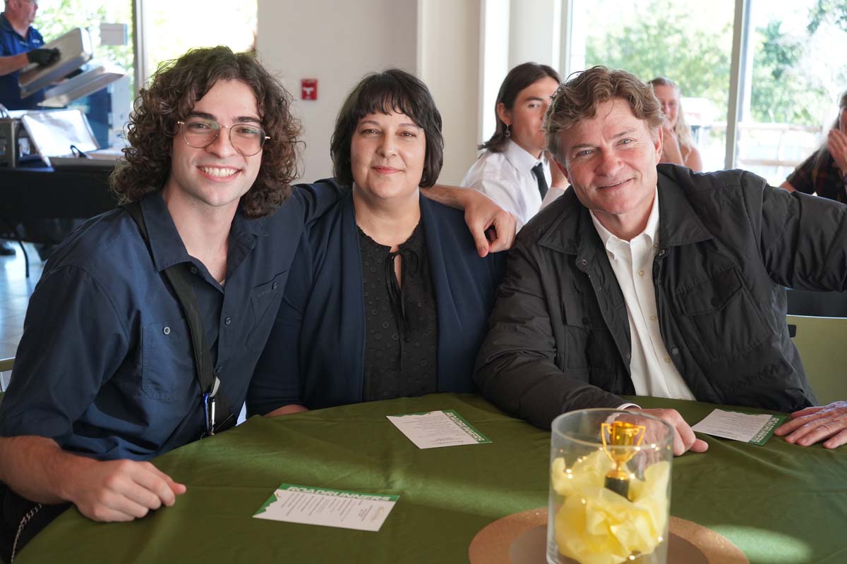 People enjoying the Athletics Banquet