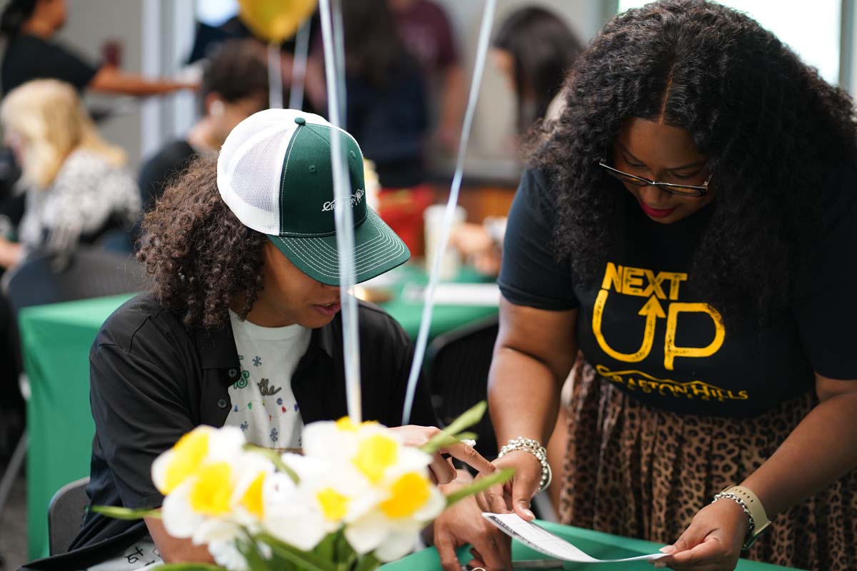 People enjoying the Foster Care Luncheon