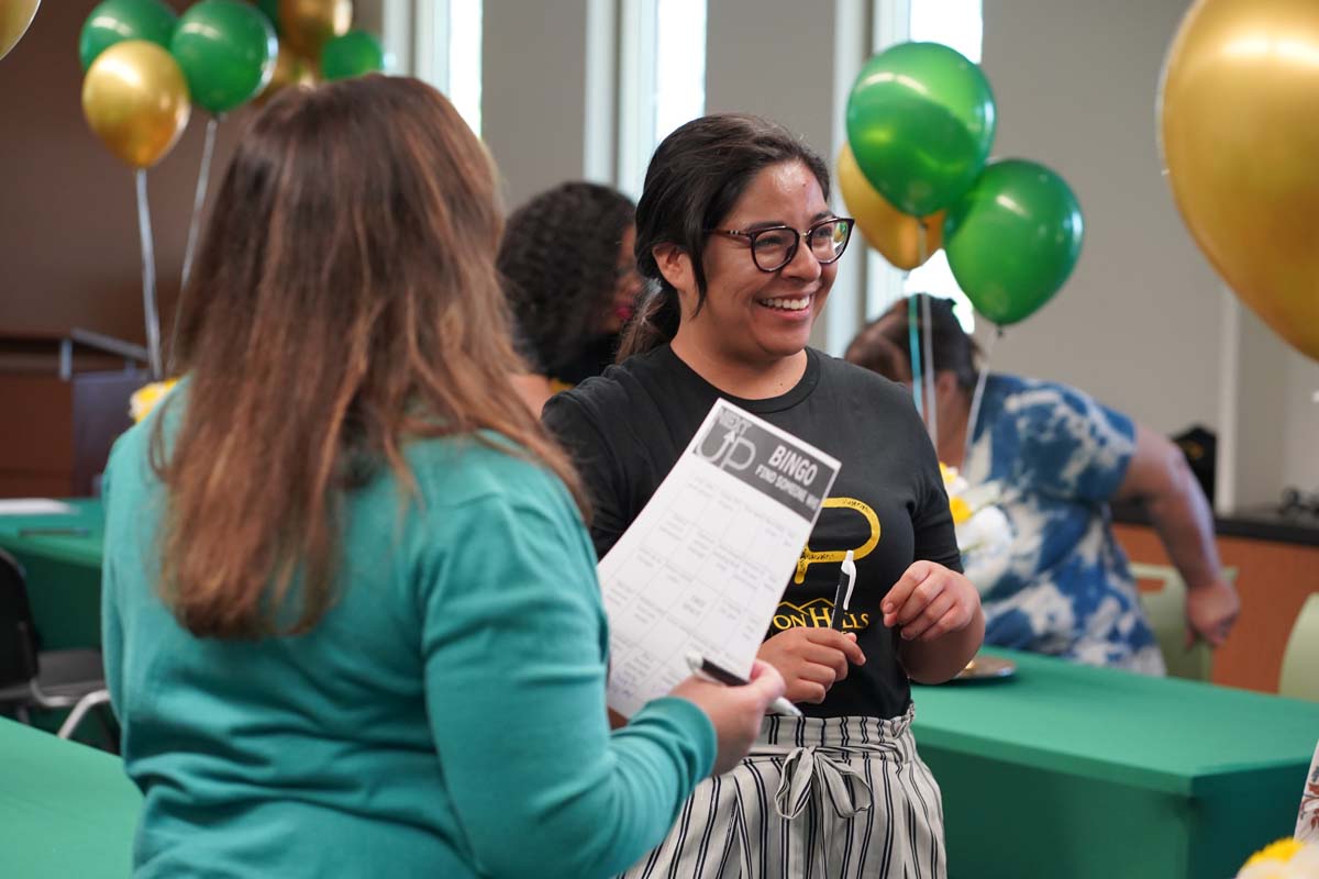 People enjoying the Foster Care Luncheon