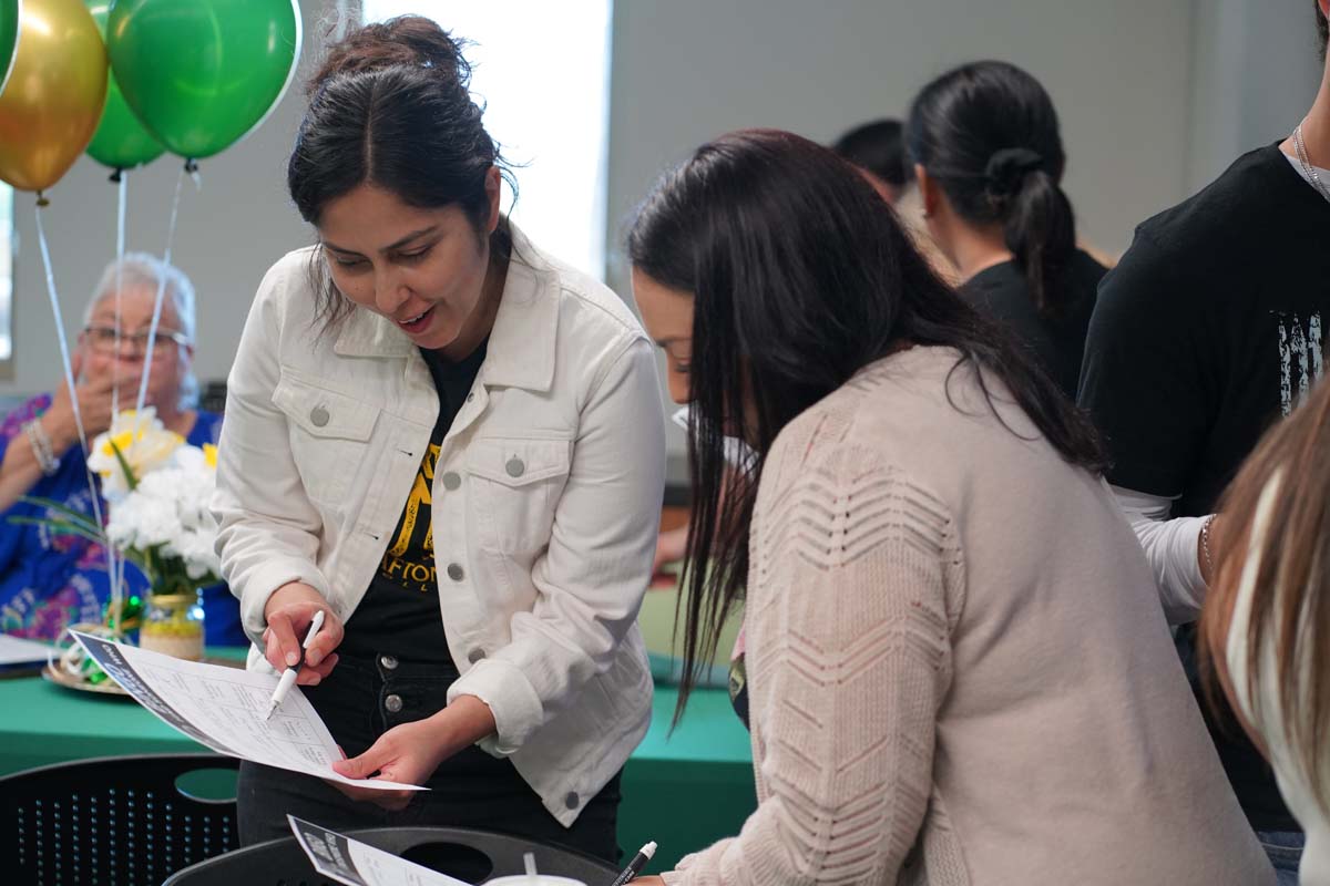 People enjoying the Foster Care Luncheon
