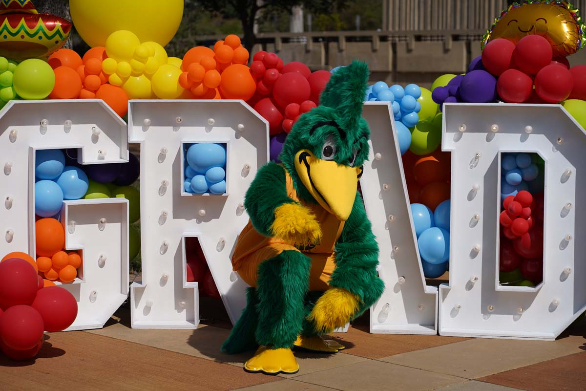 People enjoying the Grad Fair