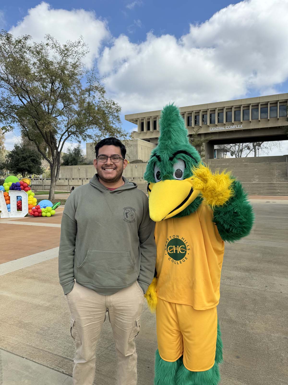 People enjoying the Grad Fair