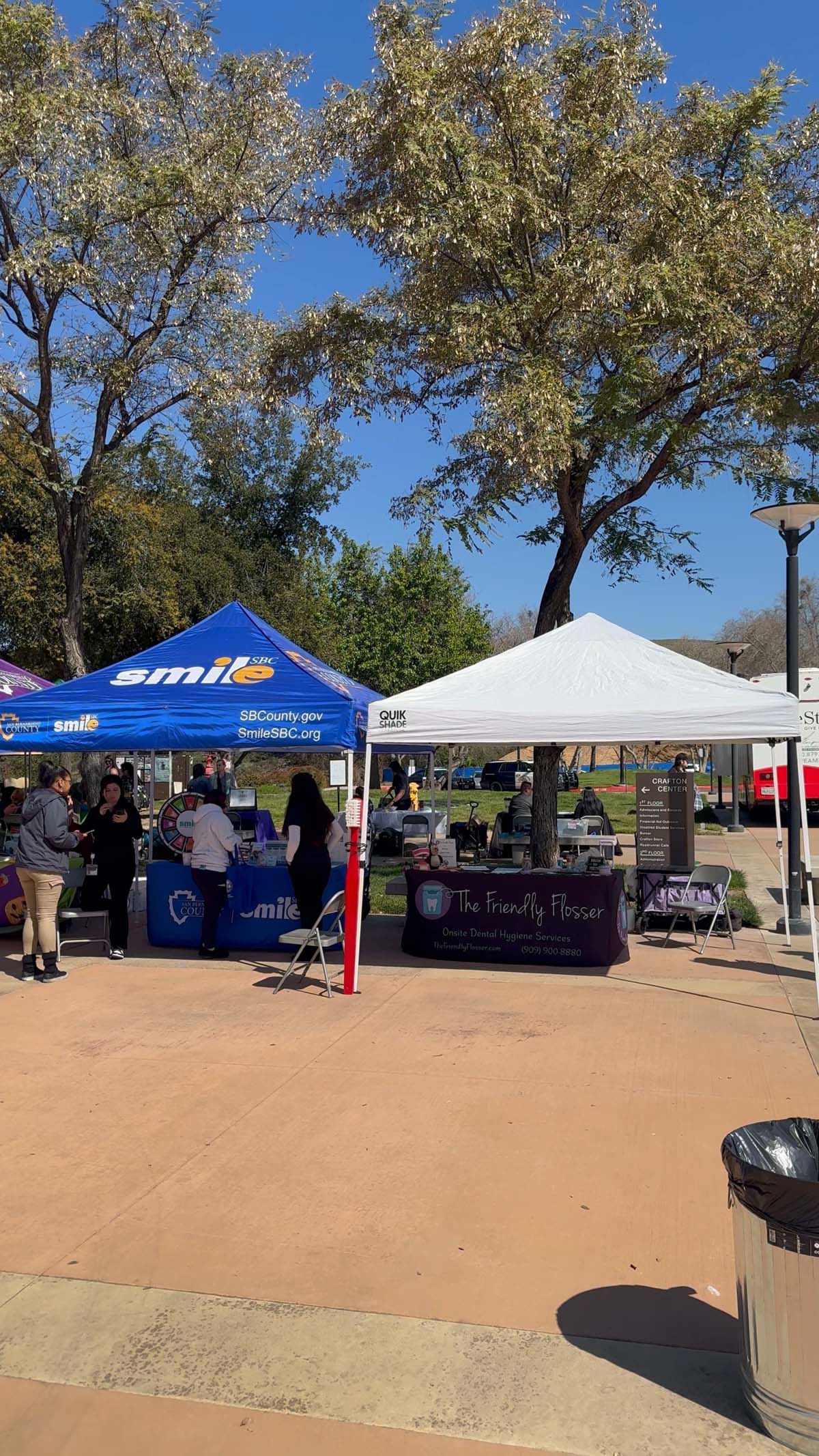 People enjoying the Health and Wellness Fair