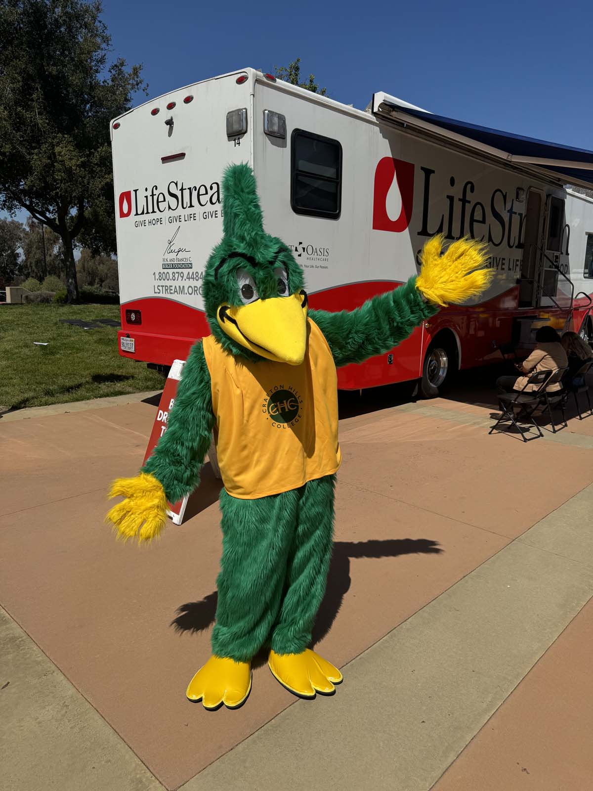 People enjoying the Health and Wellness Fair