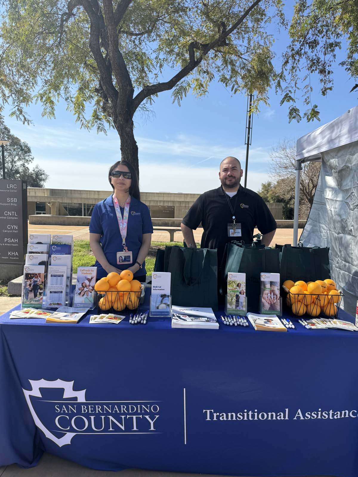 People enjoying the Health and Wellness Fair