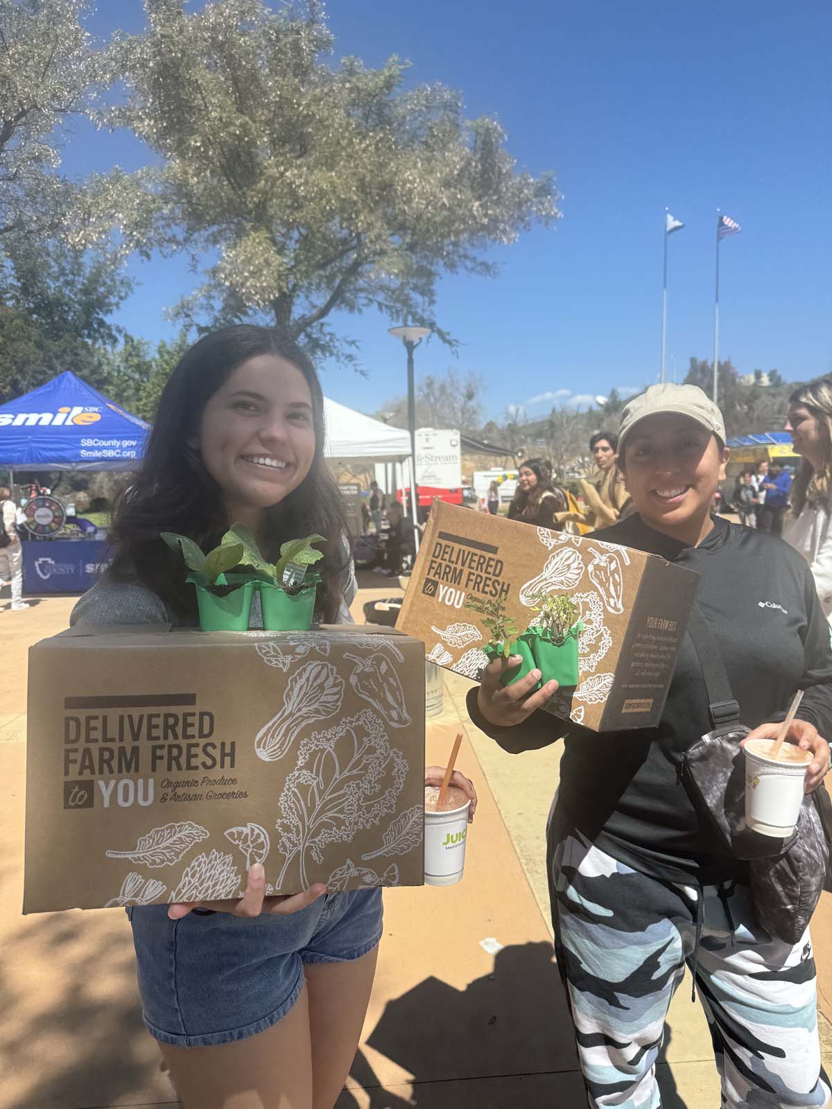 People enjoying the Health and Wellness Fair