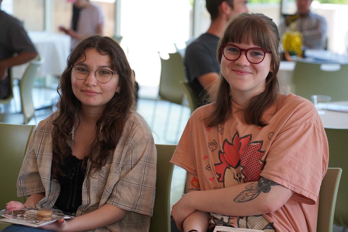 People enjoying the Honors Banquet
