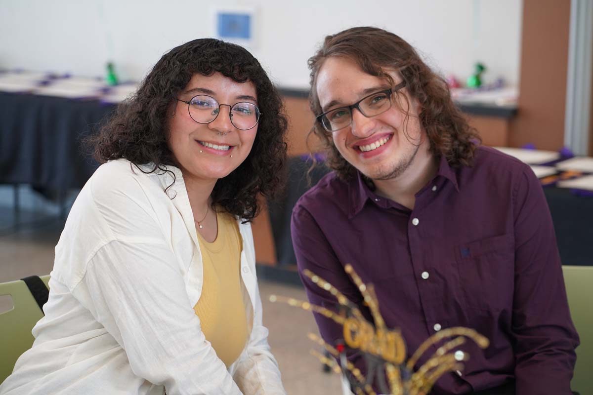 People enjoying the Honors Banquet