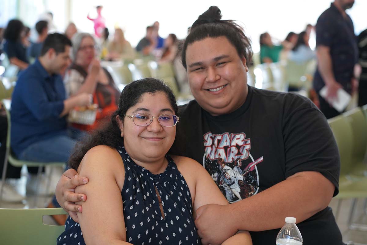 People enjoying the Honors Banquet