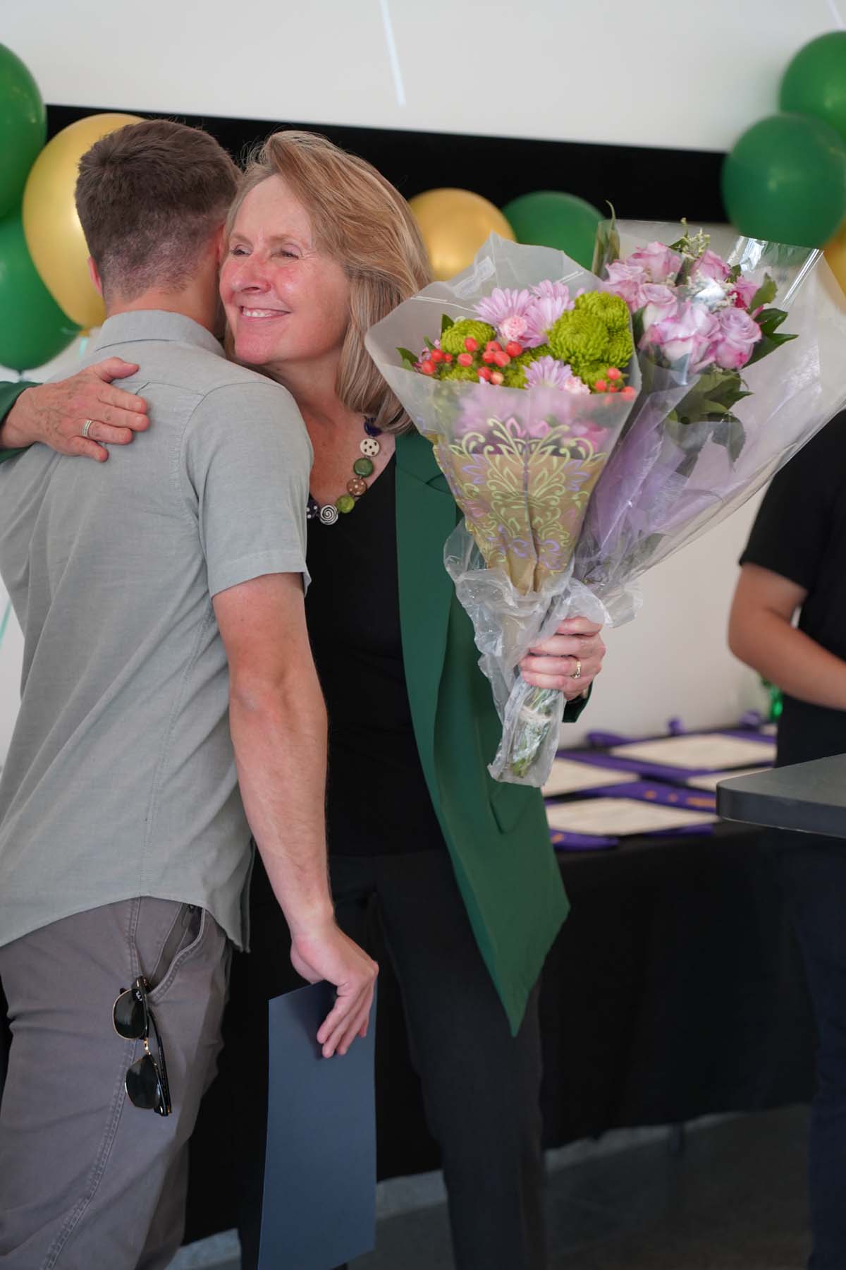 People enjoying the Honors Banquet