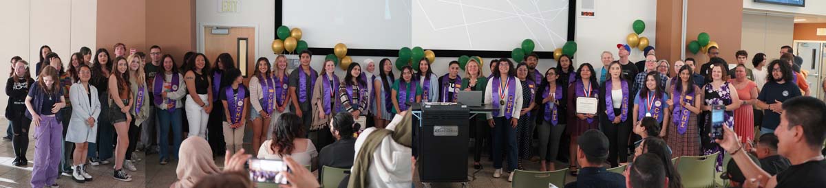 People enjoying the Honors Banquet