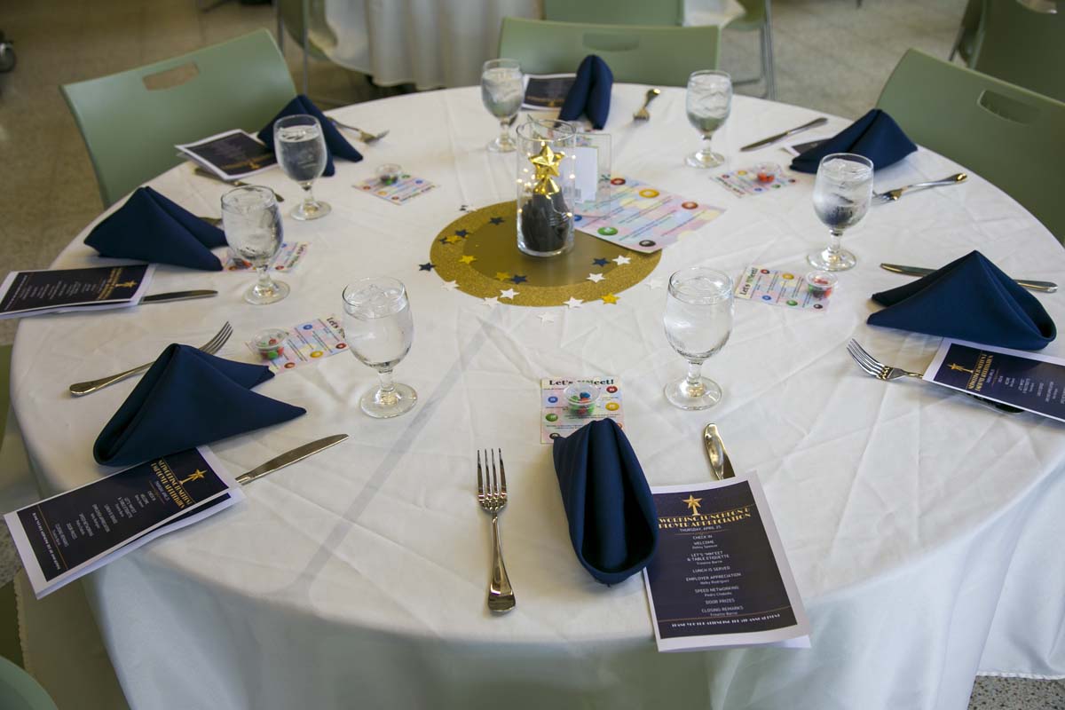 People enjoying the Networking Luncheon and Employer Appreciation Event