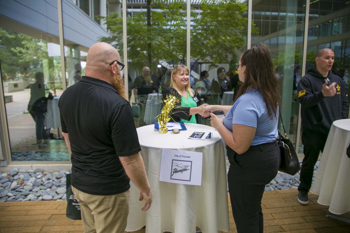 People enjoying the Networking Luncheon and Employer Appreciation Event