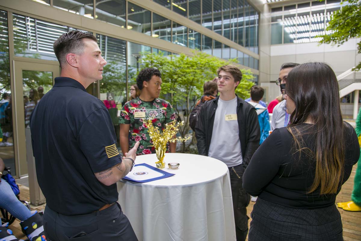 People enjoying the Networking Luncheon and Employer Appreciation Event