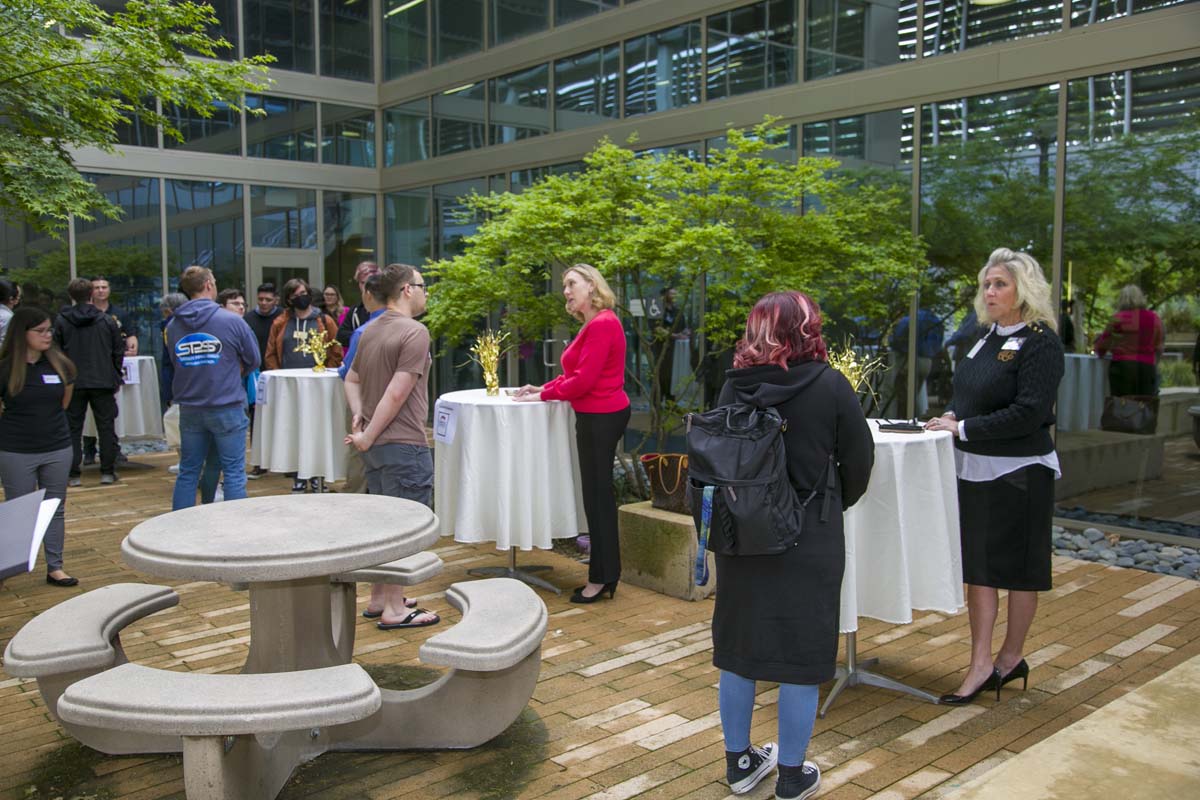 People enjoying the Networking Luncheon and Employer Appreciation Event